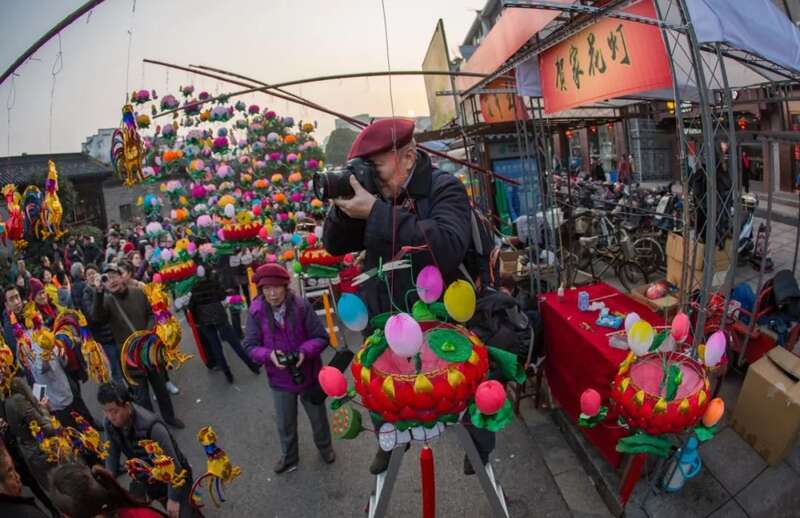 往年秦淮灯会。毛劲松 摄